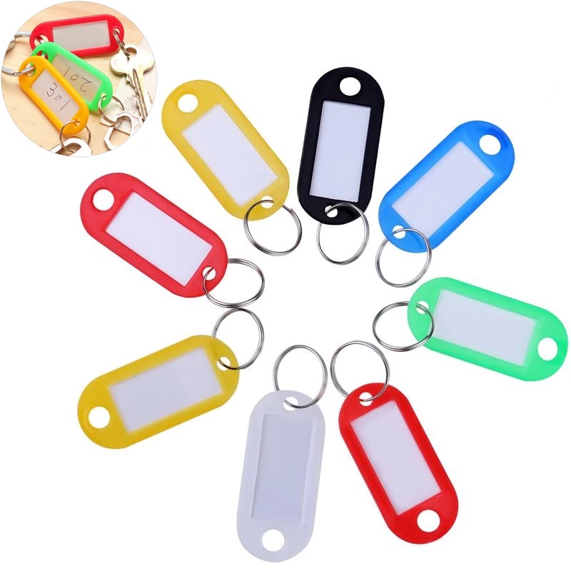 Thẻ tên bằng nhựa gắn móc khóa treo hành lý tiện dụng