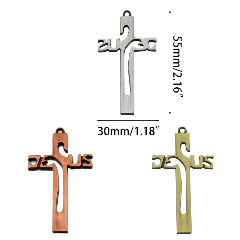 Móc Khóa Hình Thánh Giá Bằng Kim Loại Phong Cách Công Giáo
