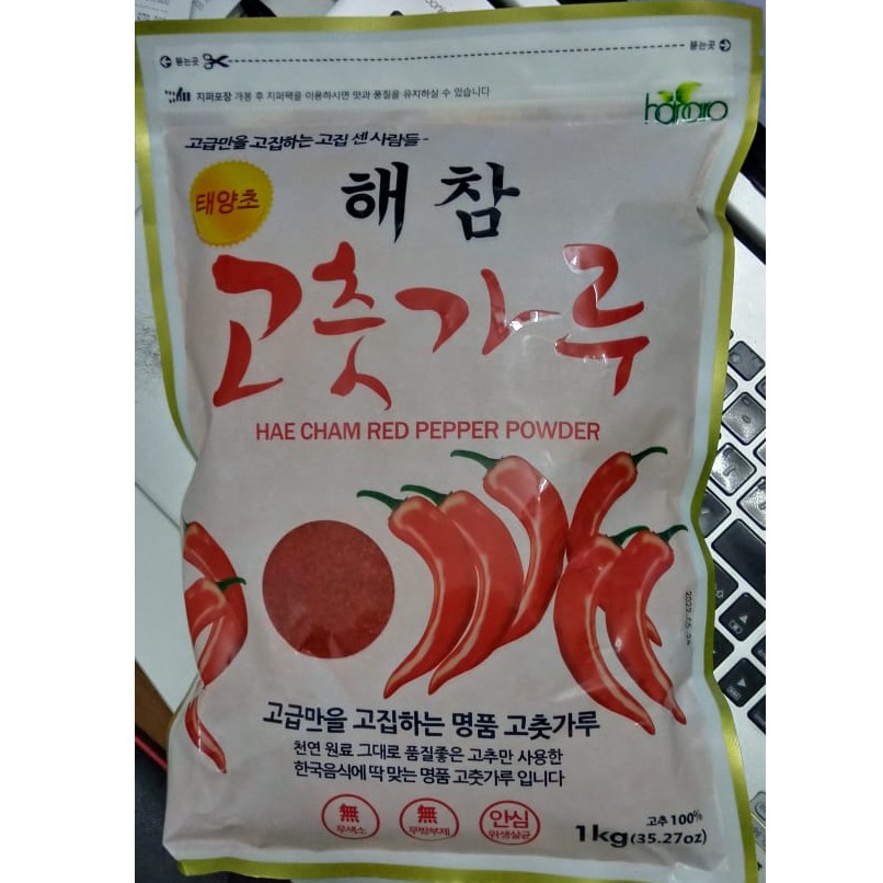 Bột ớt hecham, bột ớt cánh to làm kimchi heacham 1kg - 해참 고추가루