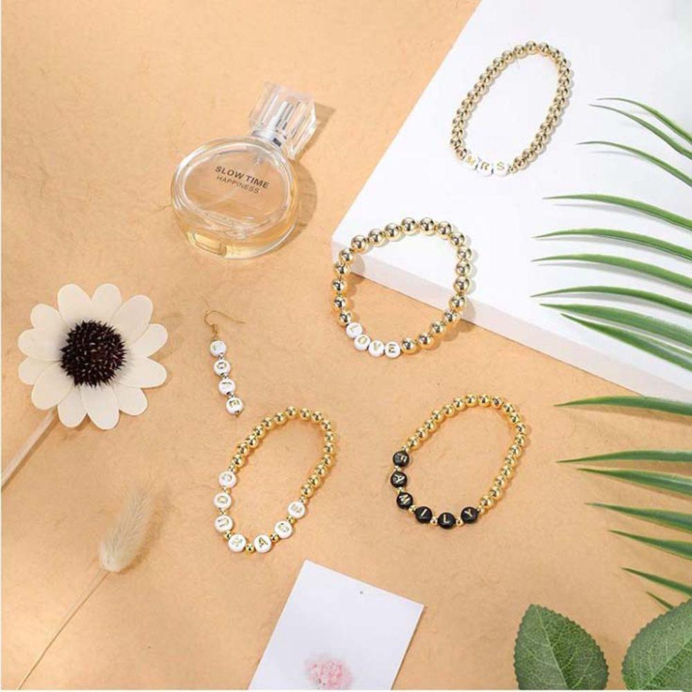 Túi 1600 Hạt Xỏ Vòng Tay / Vòng cổ In Chữ Handmade VANES1