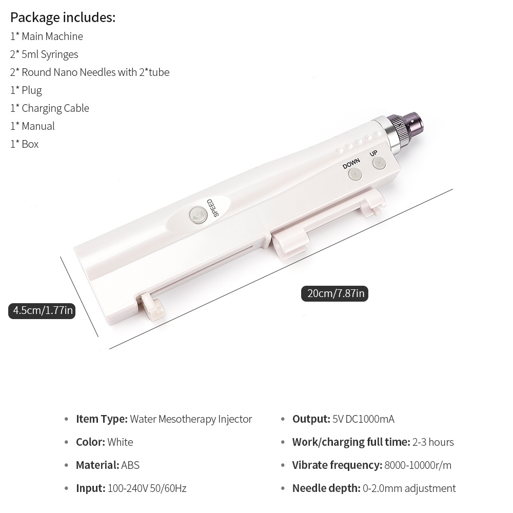 Máy phun nước chăm sóc da FOREVERLILY đầu kim nhỏ gọn tiện lợi