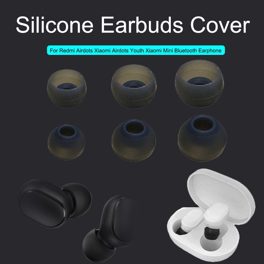 BTLIMER Set 3 Cặp Nút Bịt Tai Bằng Silicon Thoải Mái Không Đau Chống Thất Lạc Cho Redmi Airdots