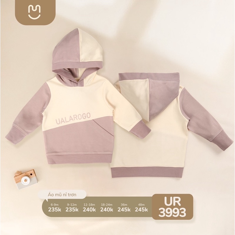 Áo Hoodie Cho Bé Trai 6 đến 4 tuổi Chất Nỉ UalaRogo áo giữ ấm mùa đông