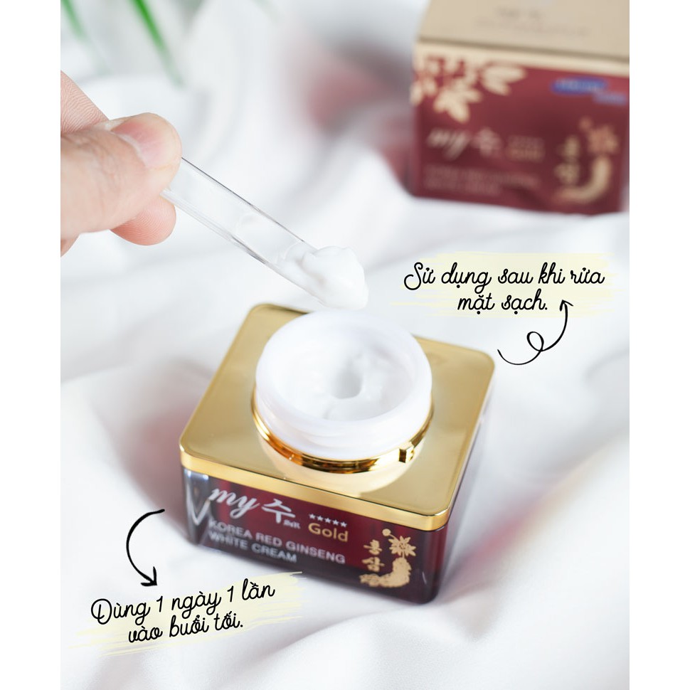 Kem Dưỡng Trắng Da Từ Hồng Sâm My Gold Korea Red Ginseng White Cream 50ml