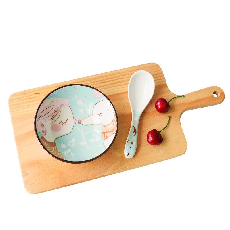 SẴN Bát sứ ăn dặm tô nhỡ ăn chè chén sứ hoạ tiết hoạt hình ngộ nghĩnh bát tô nhỡ