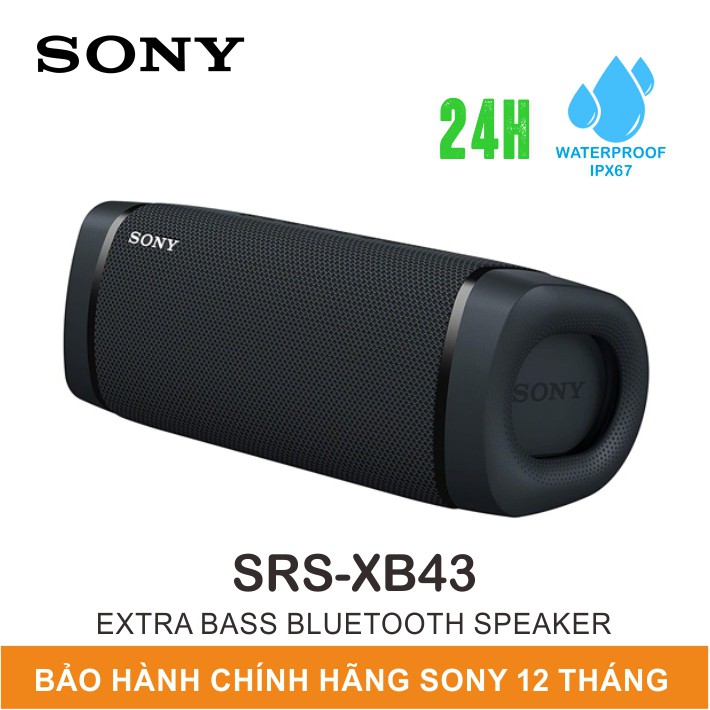 Loa Bluetooth Extra Bass Sony SRS-XB43 - Bảo Hành 12 Tháng Toàn Quốc