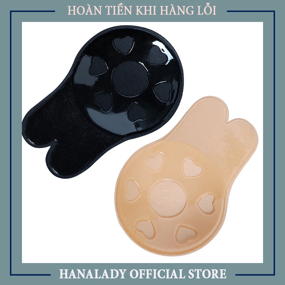 Dán ngực silicon tai thỏ tiện lợi, dán ti nâng ngực D014