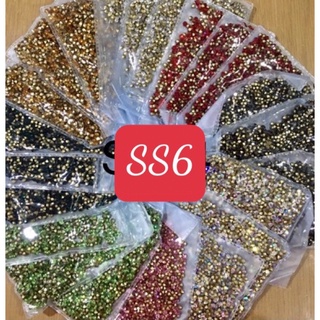 Đá nail- đá chân nhọn Ss6 làm nhuỵ hoa bột, gắn móng trang trí thủ công