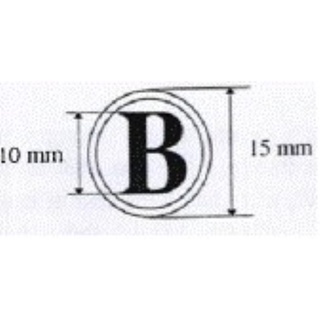 Con dấu chữ B (Chuẩn thông tư 24/2020/TT-BCA)