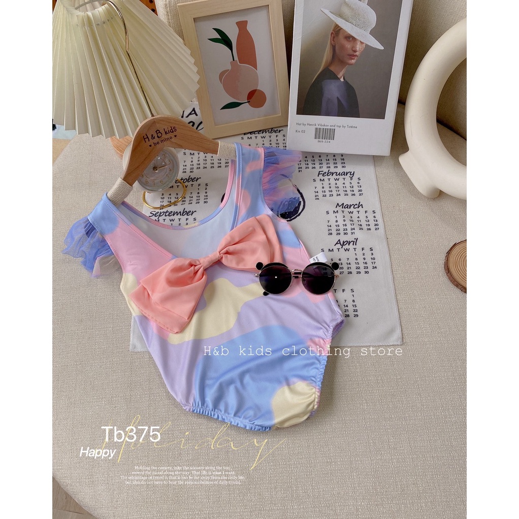 Bikini liền thân tay cánh tiên cho bé gái siêu xinh size từ 10 - 20 kg
