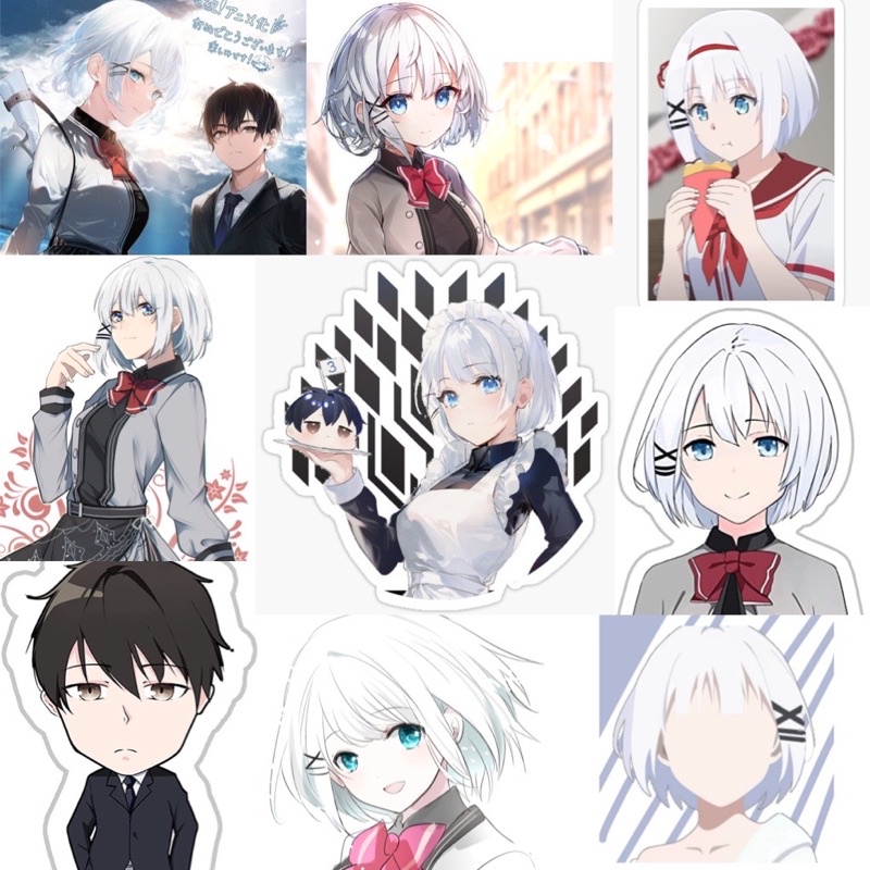 Ảnh Sticker Tantei wa mou shindeiru 30-60 cái ép lụa khác nhau /hình dán tham tử đã chết tantei