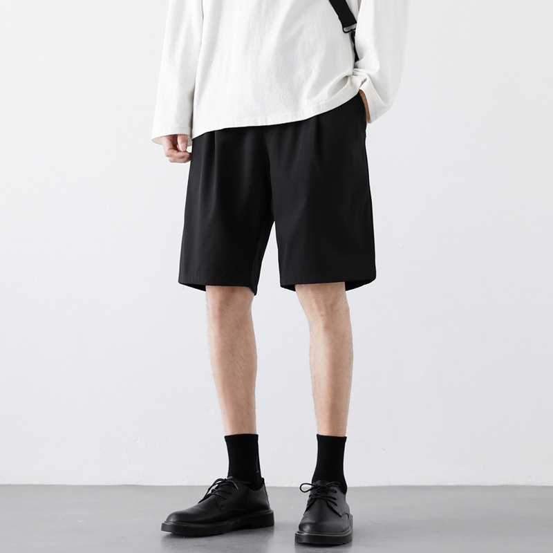 Quần Short Thể Thao 5 Tấc Ống Rộng Vải Lụa Lạnh Mỏng Nhanh Khô Thời Trang Mùa Hè Cho Nam FARUILINE MEN130