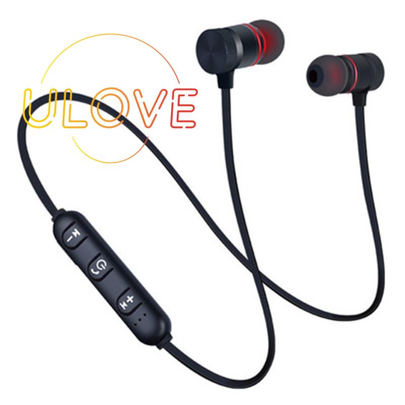 Tai nghe bluetooth không dây đeo cổ có nam châm và mic
