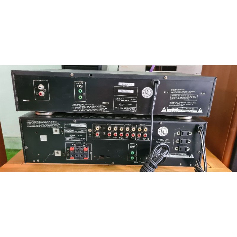Bộ đôi ampli stereo và đầu CD kenwood có chỉnh EQ