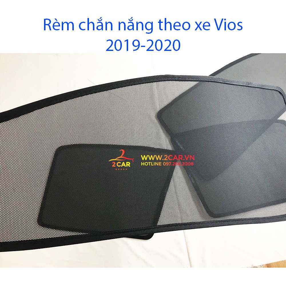 Rèm che nắng xe Toyota Vios 2005-2021 có hút nam châm cao cấp