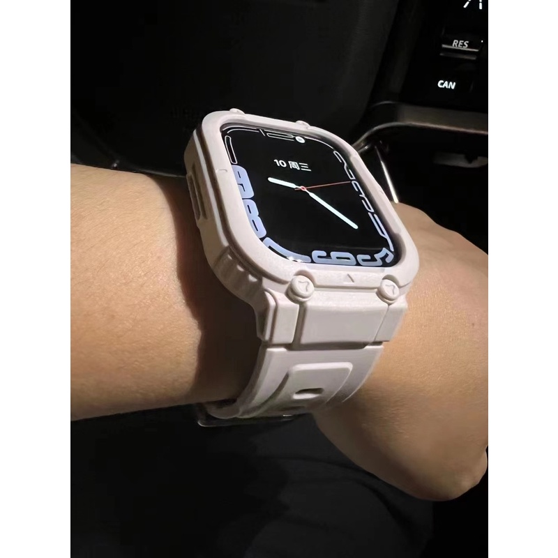 Ốp Dây Đeo Silicone Thay Thế Cho Đồng Hồ Thông Minh Apple Watch Series 7 SE 6 4 5 45mm 41mm Iwatch SE 5 4 40mm 44mm