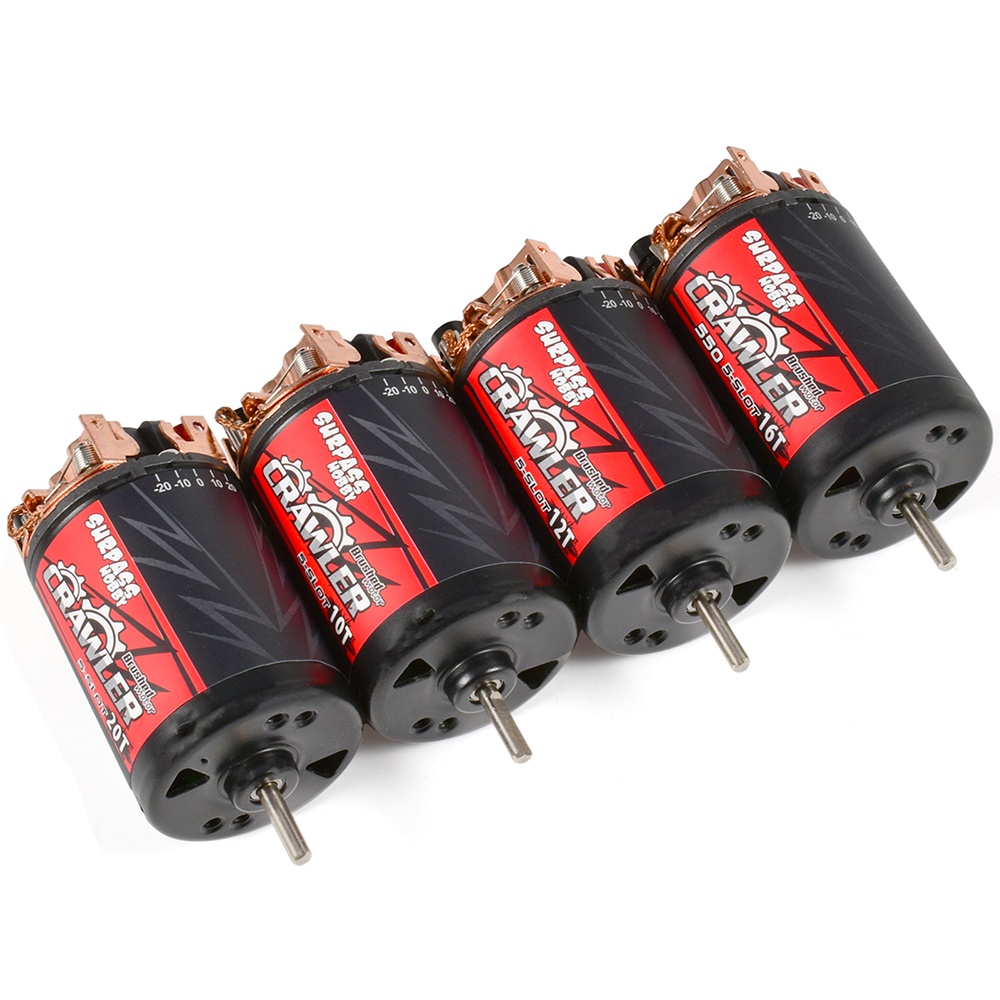 Động Cơ Không Thấm Nước 5 Khe 550 20T 16T 12T 10T Cho Xe Tải tamiya Kyosho TRAXXAS WLtoys 1/10