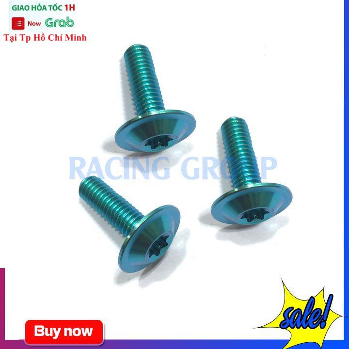 Ốc 6Li20 Gr5 Đầu Dù Gắn Xe Máy Nhiều Màu