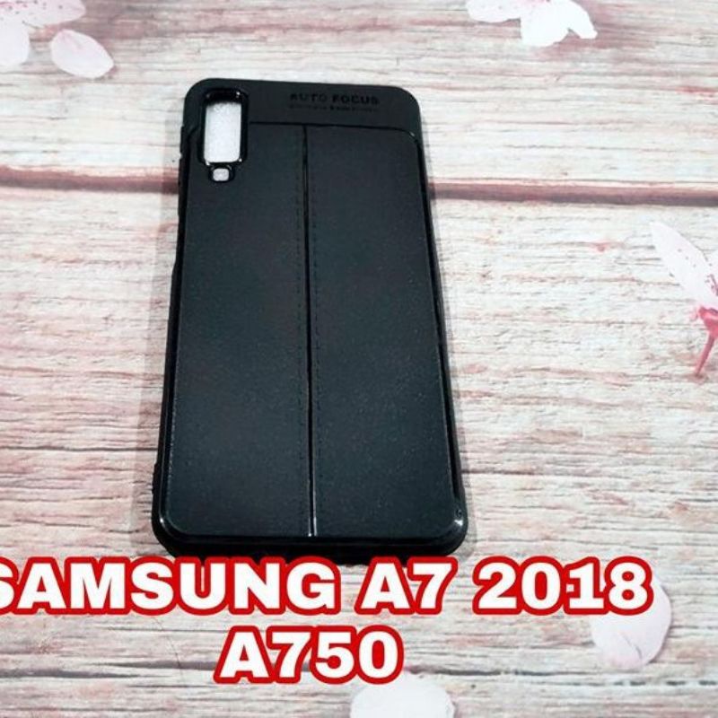 Ốp lưng SamSung Galaxy A7 2018/ A9 2018 silicon giả da, chống sốc Auto Focus
