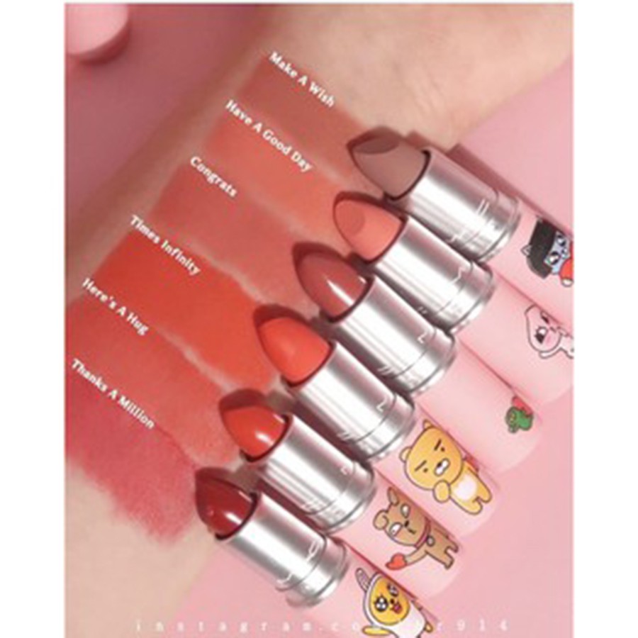 Son Mac Kakao Frends phiên bản limited mới nhất 2021 vỏ hồng emotion xinh động độc đáo | BigBuy360 - bigbuy360.vn