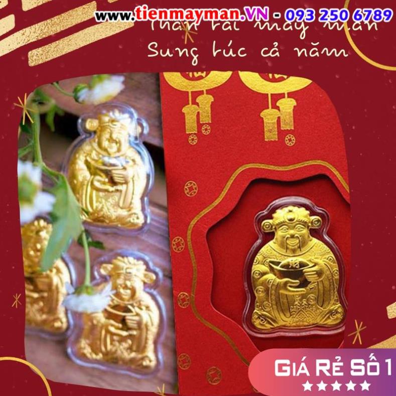 Lì Xì Thần Tài - Bao Lì Xì Tết Nguyên Đán Ngày Vía Thần Tài Mạ Vàng - Sung Túc Cả Năm Tiền Bạc Đầy Túi