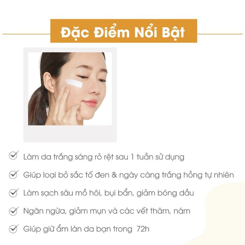 Kem dưỡng trắng da mặt Truesky chiết xuất ngọc trai hồng y 10g - Whitening Face Cream