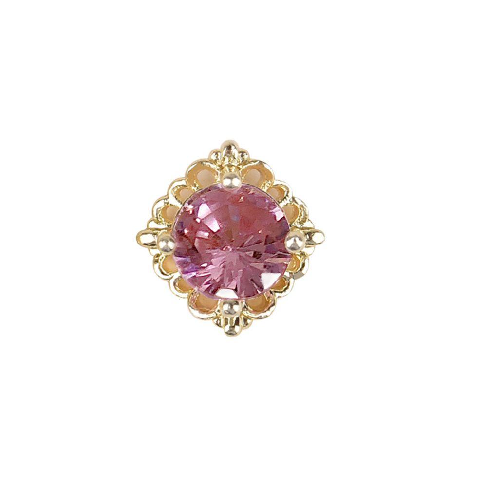 Móng Tay Hoa Hồng|Sơn Móng Tay Long Lanh Zircon|Trang Sức Làm Móng Nghệ Thuật