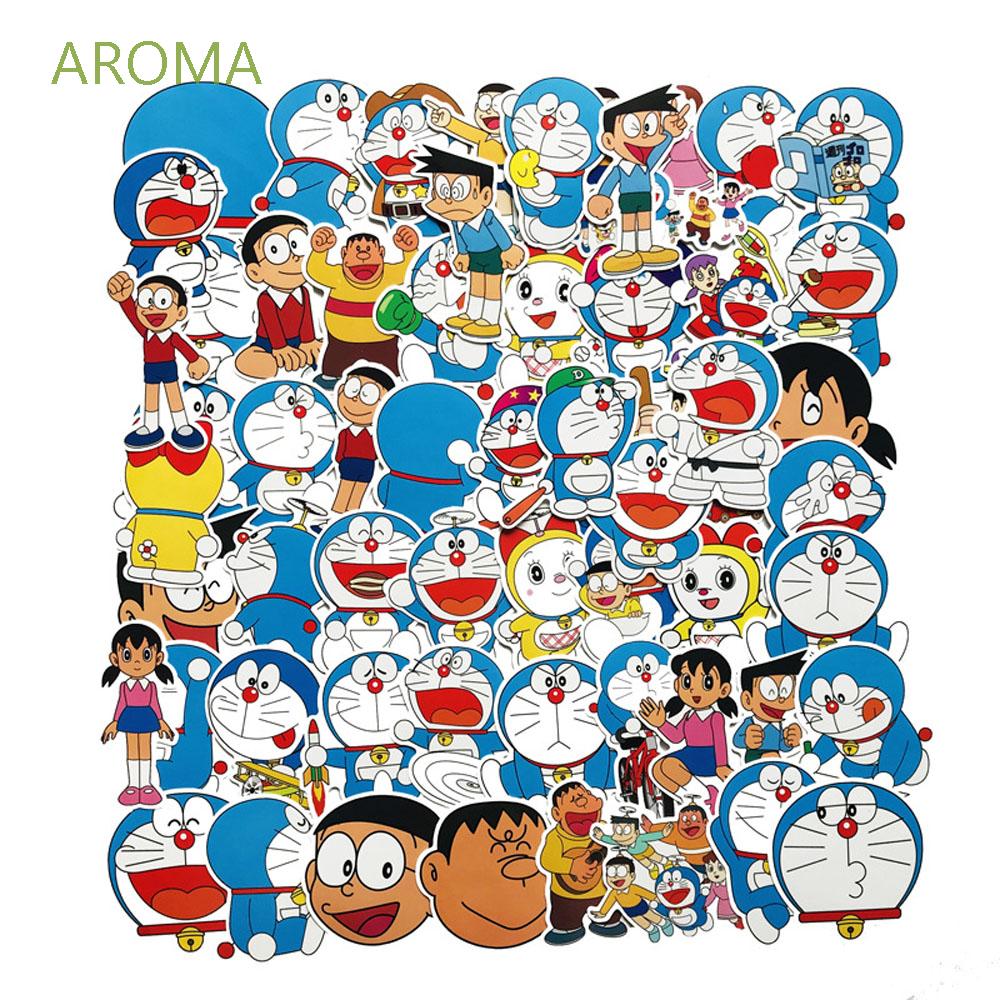 Set 60 Hình Dán Trang Trí Đa Dụng Họa Tiết Doraemon Dễ Thương