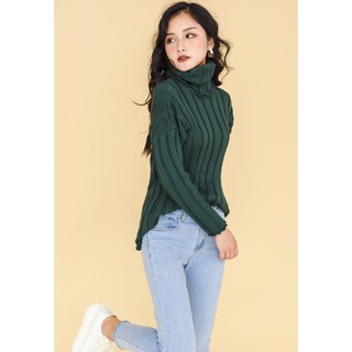 20 Again - Áo Len Cổ Gập Poly Cotton