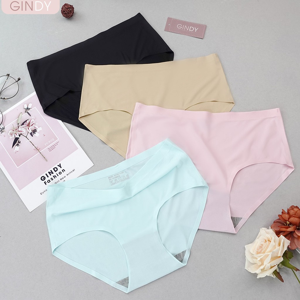 Quần lót nữ GINDY không đường may cotton co dãn cực mềm mịn QL0221004