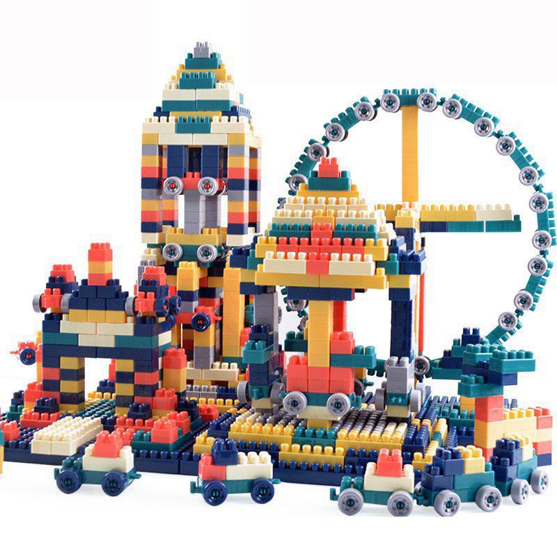 (Loại Tốt) Bộ lego xếp hình 520 chi tiết, đồ chơi trí tuệ cho bé, dễ lắp ghép, giúp bé sáng tạo, tư duy tốt