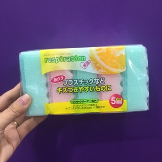 Set 5 miếng sốp rửa bát hình răng cưa