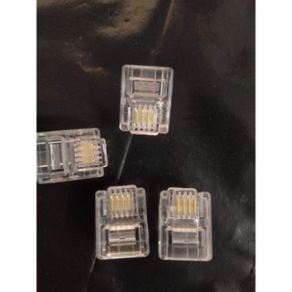 Đầu bấm điện thoại RJ11 túi 100 hạt HÌNH THẬT