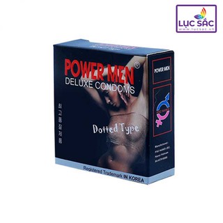 {SIZE NHỎ} Bao cao su KÍCH THƯỚC NHỎ Powermen Dotted (Hộp 3 chiếc) - CS035