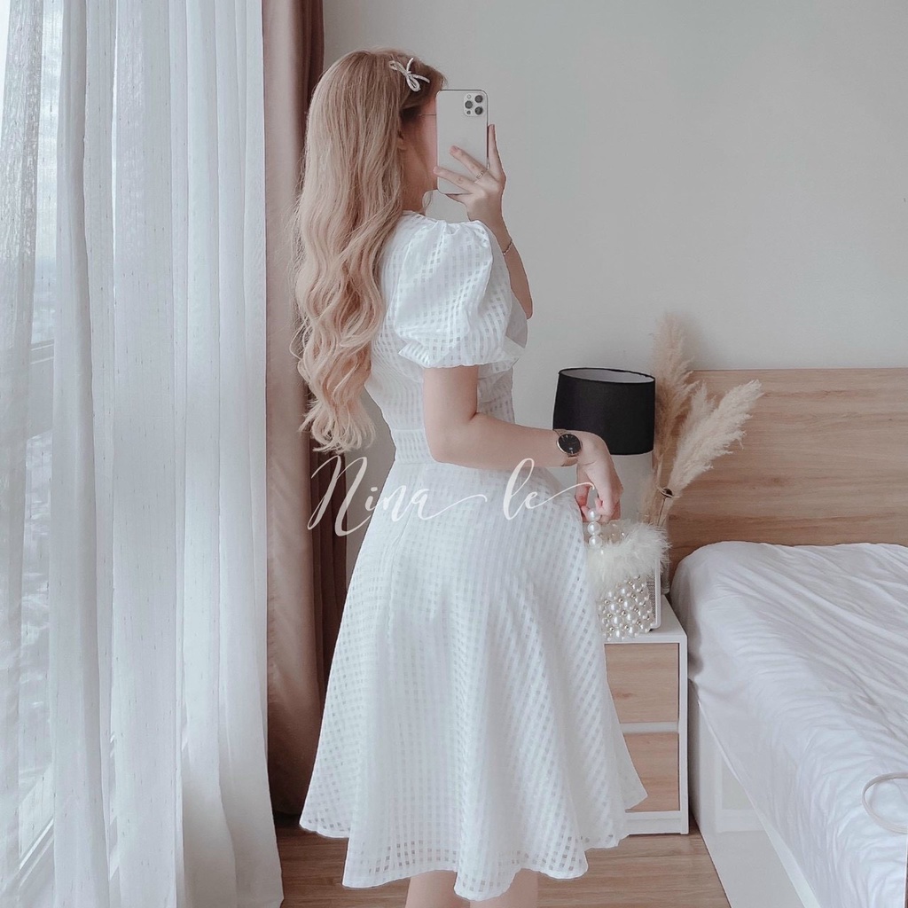 Set chân váy dáng xòe dài áo croptop thiết kế viền điệu đà tiểu thư đi biển dự tiệc sang chảnh thời trang nữ