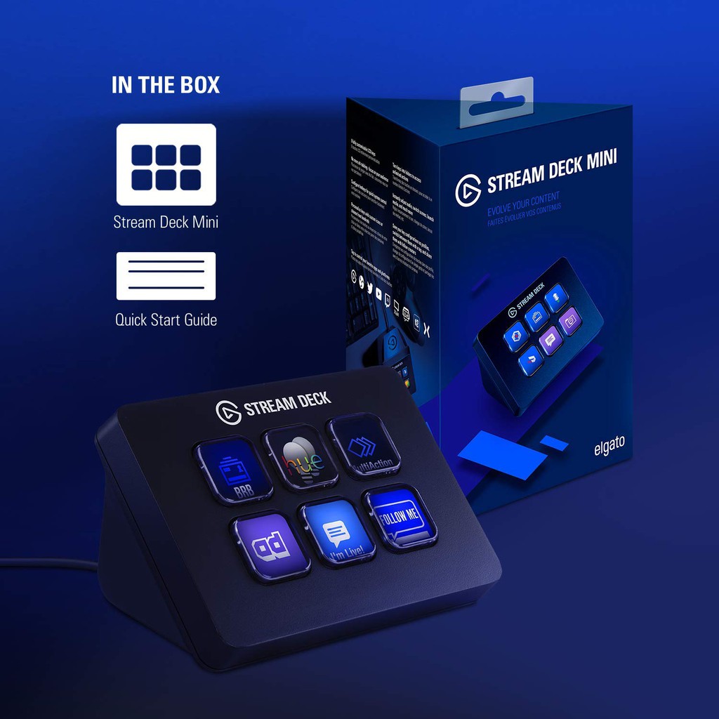 THIẾT BỊ STREAMDECK ELGATO MINI - 6 PHÍM LẬP CHÌNH (CHÍNH HÃNG) | BigBuy360 - bigbuy360.vn