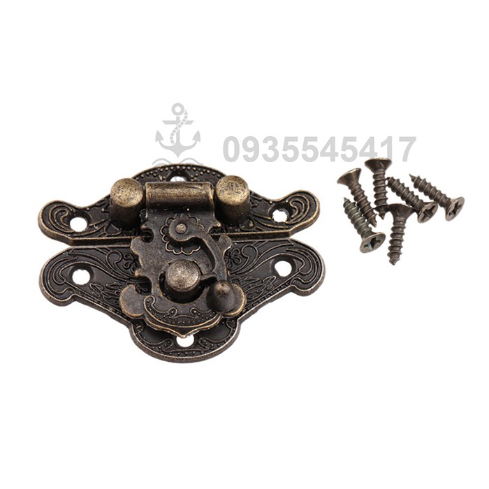 Khóa hộp gài chốt size M 013 Cổ điển – KT:4.8cm - A061013