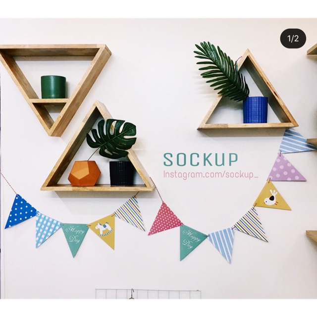 Cờ trang trí ngựa gỗ party flags