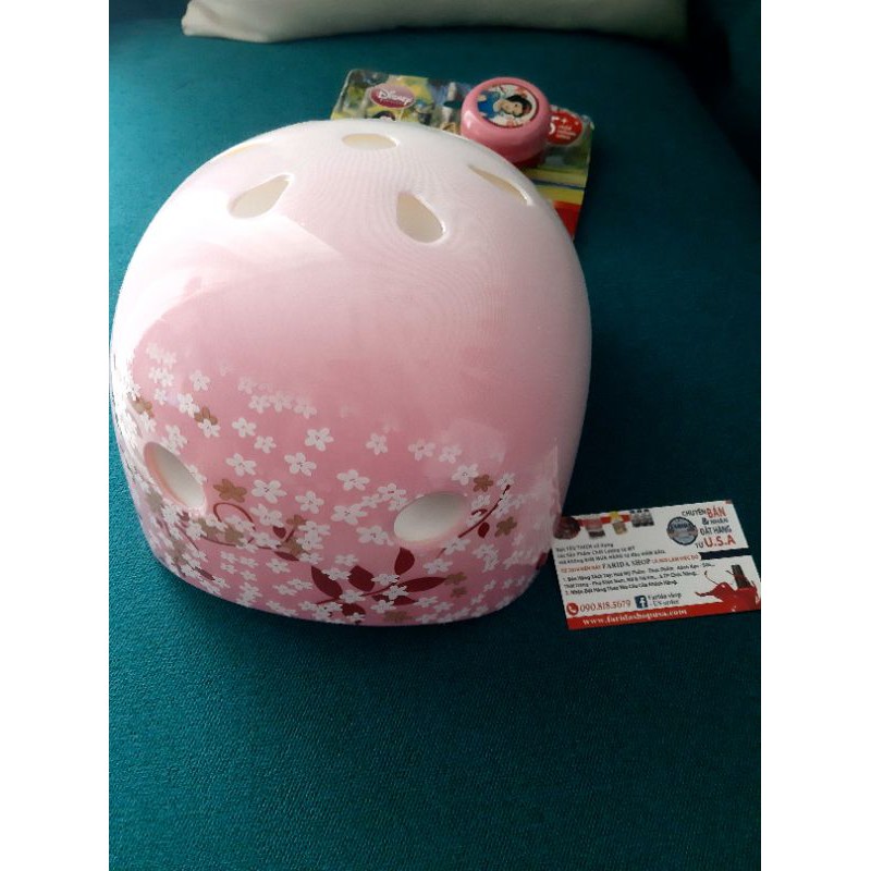 NÓN BẢO HIỂM CÔNG CHÚA BẠCH TUYẾT CHO BÉ 5T -8T SNOW WHITE BICYCLE HELMET WITH BELL BY DISNEY