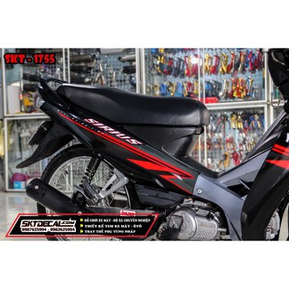 tem rời xe sirius đỏ đen