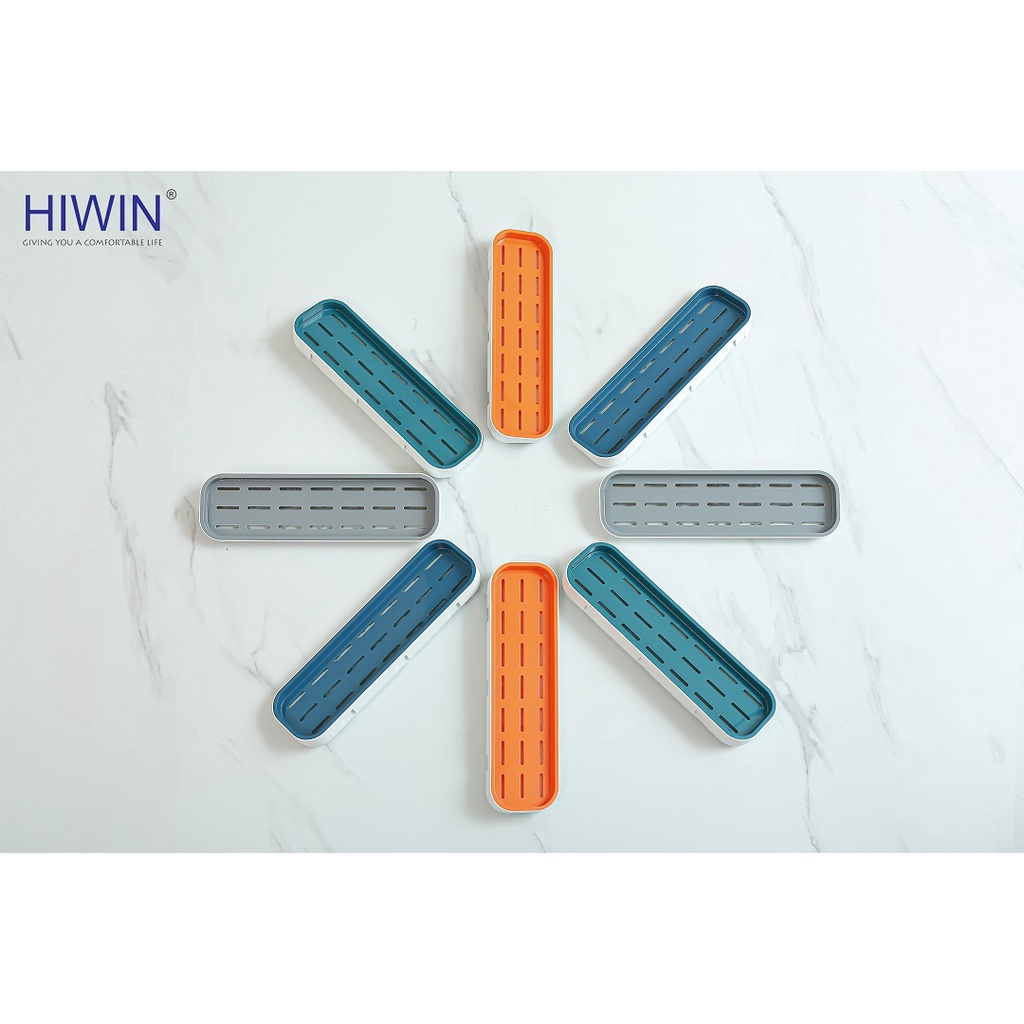 Kệ góc nhà tắm dán tường, kệ để đồ nhà tắm đa năng chất liệu nhựa ABS HIWIN