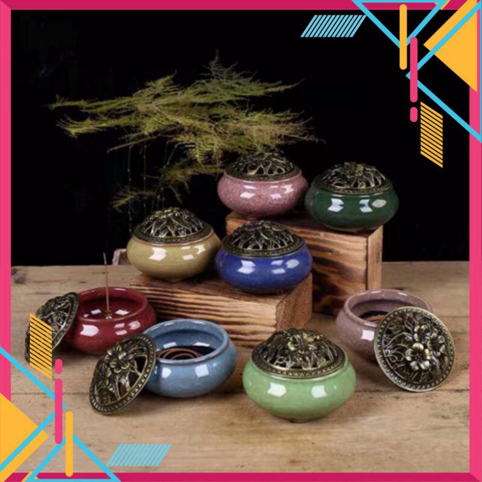 Lư ⚜️ lư đốt trầm gốm bát tràng chuẩn đẹp. | BigBuy360 - bigbuy360.vn