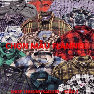 Áo Sơ mi caro 2hand, Áo Sơ mi flannel 2hand chọn Màu , chọn Size - mẫu 2 - thunmysaigon