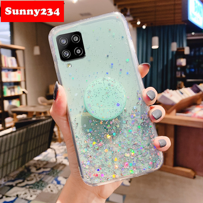 Ốp Điện Thoại Mềm Có Vòng Đỡ Cho Samsung A02s M31s S21 Plus S21 Ultra S20 Fe A12 A52 A72 Note 20