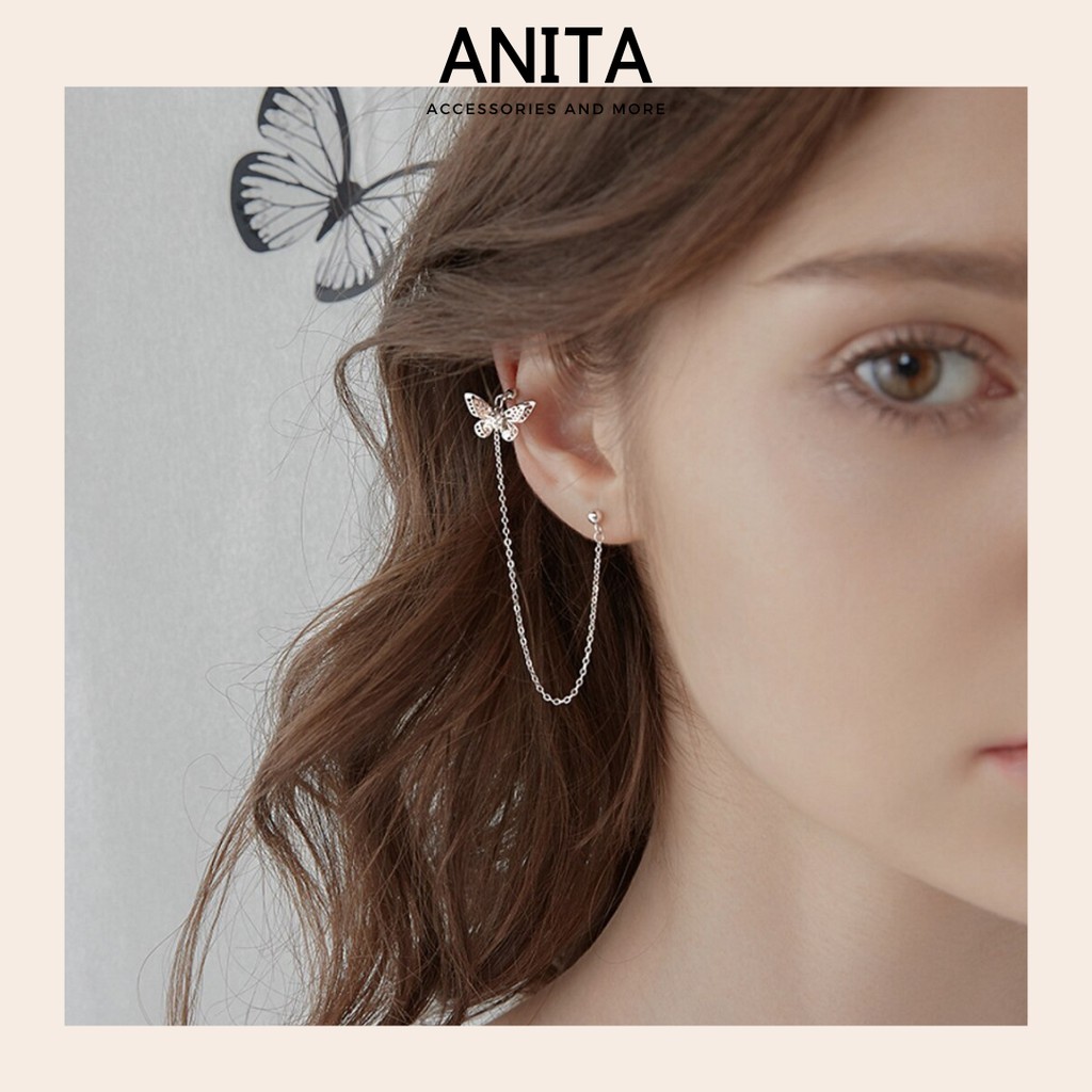 Khuyên vành tai Anita - [6 MẪU] Bông vành tai Hàn Quốc dáng dài cá tính E387