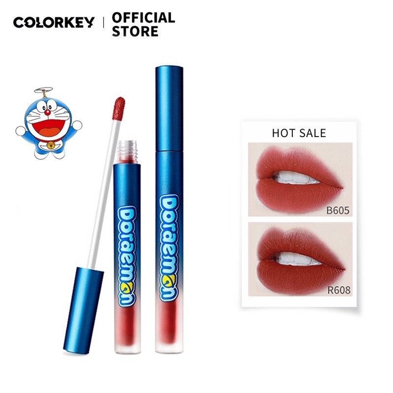 Son Bóng Colorkey Dạng Lỏng Dưỡng Ẩm Lâu Trôi Tiện Dụng In Hình Doraemon 1.7g | BigBuy360 - bigbuy360.vn