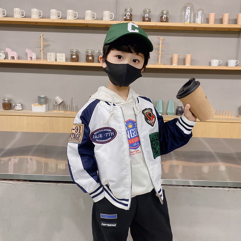 Áo Khoác Bóng Chày Phong Cách Hàn Quốc Thời Trang Xuân Thu 2022 Mới Cho Bé Trai