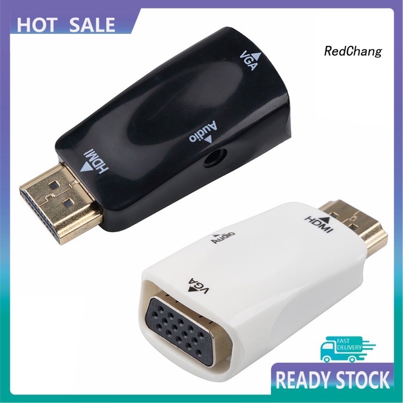 ( Hàng new) Đầu Chuyển Đổi HDMI To VGA - HDMI Sang VGA - Hỗ trợ Video 1080P/60Hz + 3.5mm Audio. Hàng chuẩn mới zin. | WebRaoVat - webraovat.net.vn