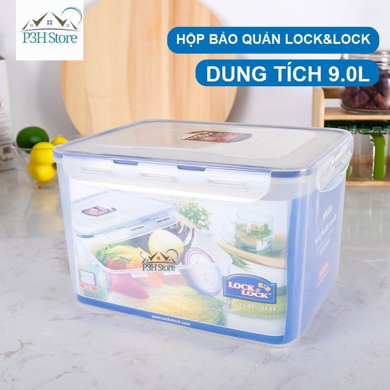 Hộp nhựa Lock&amp;lock Classic 9L HPL838 bảo quản thực phẩm