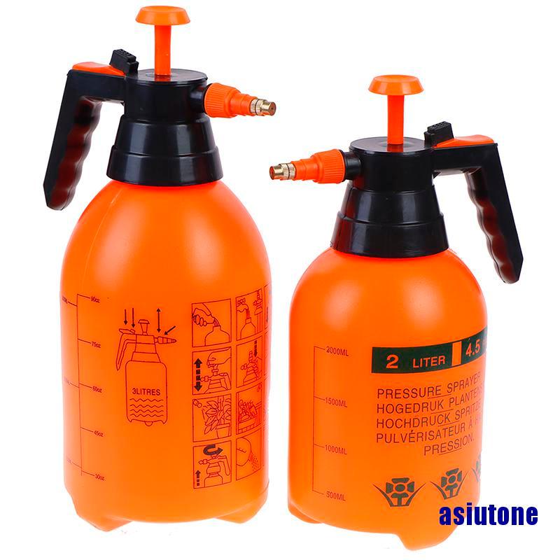 (asiutone) 2/3L Portable Chemical Sprayer Pump Pressure Garden Water Spray Bottle Handheld